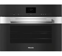 Miele Pureline DGC7640HC-PRO-CLST Clean Steel Built-In Compact Steam Combination Oven