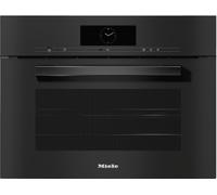 Miele Pureline DGC7845HCPRO OBBL Obsidian Black Built-In Compact Steam Combination Oven - Plumbed In