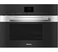Miele Pureline DGM7640 Clean Steel Built-In Compact Steam Combination Oven With Microwave Oven