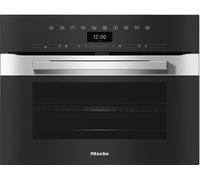 Miele PureLine H7440BM Clean Steel Built-In Compact Combination Microwave Oven