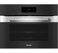 Miele PureLine M-Touch H7840BM Clean Steel Built-In Compact Combination Microwave Oven