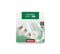 Miele UltraTabs All-in-One Dishwasher Detergent Tabs ECO, Compatible with All Dishwashers, 60 Tabs