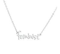 MIELEU pendant necklace Letter Feminist Necklace Women Female Strong Woman Girls Power Fashion Jewelry Best Friend Pendant Necklace Party Jewelry Gift