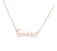 MIELEU pendant necklace Letter Feminist Necklace Women Female Strong Woman Girls Power Fashion Jewelry Best Friend Pendant Necklace Party Jewelry Gift