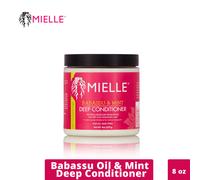 MIELLE ORGANICS BABASSU OIL AND MINT DEEP CONDITIONER 8oz (Multiple PACK SIZES)