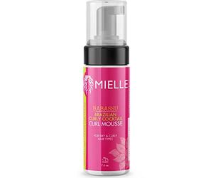Mielle Organics Brazilian Curly Mousse 7.5oz, White, 221 g (Pack of 1)