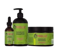 Mielle Organics Mint Rosemary Hair Growth Bundle | Mint Strengthening Hair Mask & Scalp Oil