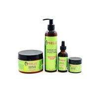 Mielle Organics Rosemary Mint Combo (Cream & Oil & Masque & Edge Gel) - Strengthening Formula - Sulfate-Free - For All Hair Types - Salon-Quality Resu