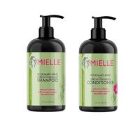 Mielle - Rosemary Mint - Biotin Infused - Hair Growth Products for Stronger and Healthier Hair - Shampoo & New Conditioner Styling Bundle Set 2 PCS