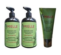 Mielle Rosemary Mint Shampoo & Strengthening Conditioner & Sugar Scalp Scrub
