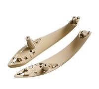 MIENAOC Interior Door Handles for BMW 3 4 Series F30 F80 F31 F32 F33 F34 F35 F36 Carbon Fiber Car Inner Handle Interior Door Panel Pull Trim Cover(Beige-2pcs-Rear)
