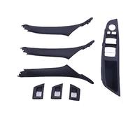 MIENAOC Interior Door Handles for BMW 5 Series F10 F18 525 530 535 540 2010-2017 LHD RHD Car Interior Inner Door Handle Panel Pull Trim Cover(RHD Black 7Pc)