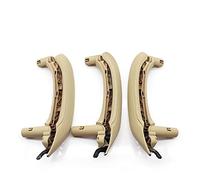 MIENAOC Interior Door Handles for BMW X3 X4 F25 F26 2010-2016 LHD RHD Interior Door Armrest Pull Handle Genuine Leather Cover Full Set Assembly(RHD 6PCS Beige)