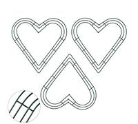 Mienocol 3Pack 12Inch Green Christmas Wire Wreath Frame Heart Metal Wreath Frame Making Wire Wreath Form Flower Wreath Frames for DIY Floral Crafts Xmas New Year Door/Wall Decor Wreath Supplies…