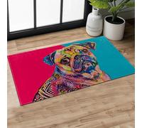 MIEPOS Colorful Pug Indoor Door Mat,Cute Dog Puppy Doormat, 29.5x17in Non-Slip Rubber Backing Floor Mat,Entry Rug,for Living Room,Rv,Kitchen,Entryway Doorways Mats Decor,Doormats Gifts