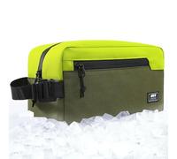 MIER Freezable Snack Bags Small Frozen Mini Cooler Lunch Bag Freezer Insulated Pouch for Kids Adults Work School Travel On-the-go, Green/Olive