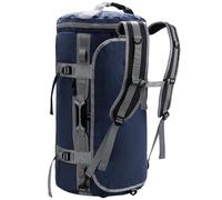 MIER Gym Bag Travel Bag Man Duffel Backpack with Shoulder Straps, Heavy Duty and Water Resistant as Karate Kid,Overnight,Ryanair Cabin Bag (Blue, 60L)