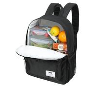 MIER Insulated Backpack Cooler Small Leakproof Lunch Back Pack with Coolers Lightweight Cute Lunch Bag for Women Men to Work, Picnics, Camping, Park Day Trips, 15 L, Black