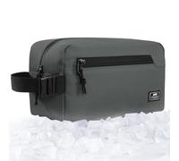 MIER Lunch Bag Freezable Snack Bags Small Frozen Mini Cooler Freezer Insulated Pouch for Kids Adults Work School Travel On-The-go, Grey