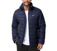 MIER Packable Puffer Jacket Mens Light Weight Winter Quilted Puffy Coats with Pockets, Waterproof, Navy Blue, L