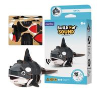 MierEdu 3D Puzzle Orca - Build & Sound Animal Toy - Ages 6+ | Encourages STEM problem solving & hand-eye coordination; pre-cut pieces need no glue; FSC certified eco-friendly gift