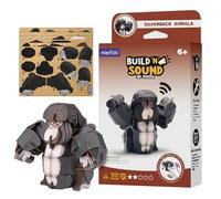 MierEdu 3D Puzzle Silverback Gorilla - Build & Sound Animal Toy - Ages 6+ | Encourages STEM problem solving & hand-eye coordination; pre-cut pieces need no glue; FSC certified eco-friendly gift
