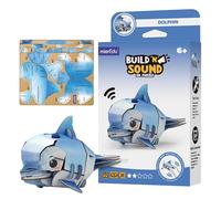 MierEdu Build and Sound 3D Puzzle Dolphin Toy- Interactive 3D Animal Puzzle for Kids from 6 Plus