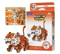 mierEdu - Soundwunder 3D Tiger Puzzle - Fascinating Puzzle with Sound Module for Children - Promotes Fine Motor Skills & Patience