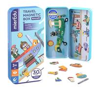 mierEdu Magnetic Game Box - Aeroplane Adventure, Magnetic Travel Game for Children from 3 Years, Promotes Motor Skills & Creativity, Perfect for Car Trip, Plane & On the Go