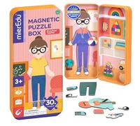 mierEdu Magnetic Game Box Dress Up - Teacher to Dress Up I Promotes Motor Skills + Fantasy I Ideal for Home and as Travel Game for Children I Magnetic Toy Children I Toy from 3 Years