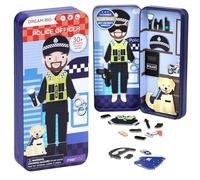 mierEdu Magnetic Game Box Policeman - Promotes Motor Skills & Imagination | Perfect for Home & On the Go | Magnetic Dressing Game for Children from 3 Years