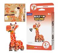mierEdu - Soundwunder 3D Puzzle Giraffe - Interactive 3D Puzzle with Sound for Children from 6 - Giraffe Toy, Easy to Assemble