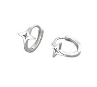 MIEstore Sterling Silver Crystal drop Earrings. Made with sparkling Moonlight crystal stones in a silver channel setting