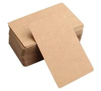 MIETONG 150 Pcs Blank Kraft Cards - 9 x 5.4cm Message Card Word Card Business Cards Gift Tags Paper Cards Doodle Hand-Drawn Note Cards for School, Home,Office Supply (Brown)