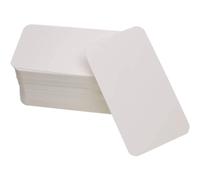 MIETONG 150 Pcs Blank Kraft Cards - 9 x 5.4cm Message Card Word Card Business Cards Gift Tags Paper Cards Doodle Hand-Drawn Note Cards for School, Home,Office Supply (White)
