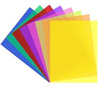 MIETONG 8PCS Dyslexia Overlays A4 Coloured Overlays for Dyslexia - Reading Ruler for Reading Aids Adults Children Dyslexia Coloured Overlays for ADHD Visual Stress Irlens Syndrome