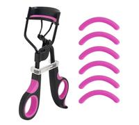 MIETONG Eyelash Curler Set with 6 Spare Dispensers PVC Packaging Eyelash Comb Separator Mascara Brush Suitable for Female Use Makeup Curler Tool Can Be, Purple