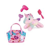 MIEXL Plush Pet Play House Handbag Set, Imaginative Role Play, Educational and Fun, Easy-to-Carry, Portable Design, Enhances Motor Skills, Comfortable to Hold, Comb, Mirror, Hair Dryer