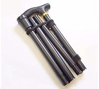 MIFAH LIGHTWEIGHT WALKING STICK, DURABLE, FOLDABLE ALUMINIUM ALLOY ELDERLY WALKING STICK CANE (Black)