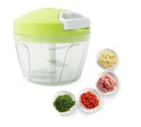 MIFAH Manual Food Chopper & Processors Multi-Function Chopper with Cover and Handle, Vegetable Chopper Shredder, Garlic Press, Suitable for Onions Gingers Peppers Fruits Mincing, Kitchen Tool
