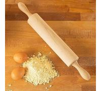 MIFAH Professional Wooden Rolling Pin Revolving, Perfect Baking for Cookie, Pizza, Pie, Cake, Pasta Dough, Natural Beechwood, Size: 44 x 5,5 cm