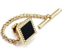 MIFANI Tie clip Men's Tie Studs Square Black Enamel Tie Studs Men's Accessories Fashion Party Gifts tie clips (Color : D, Size : 1) (Color : D, Size : 108)