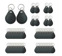 MIFARE Classic 1K Keyfobs, ISO14443A 13.56MHZ RFID IC Key Fob RFID Tag M1 Access Control Key Card for Entry Access Control System (50pcs,Black)