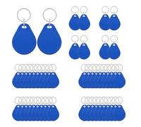 MIFARE Classic 1K Keyfobs, ISO14443A 13.56MHZ RFID IC Key Fob RFID Tag M1 Access Control Key Card for Entry Access Control System (Blue,50pcs)