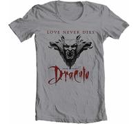 MIFCDBALE Bram Stokers Dracula t-Shirt Retro Horror Movie Vampire Cotton Shipping Dark Grey