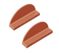 Mifeiwukawa Half Circle Cabinet Pulls Aluminum Alloy Cupboard Handles Colorful Drawer Knobs Wardrobe Levers for Childrens Room Door (Orange)