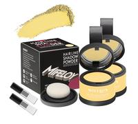 MIFELOY 2 Set Root Cover Up Powder, Light Blonde, Touch Up Hair Color for Grey, Instantly Coverage Dye for Thinning Grays Hairline, Roots Concealer for Beard Line Eyebrow, Shadow Conceals Hair Loss