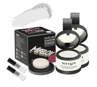 MIFELOY 2 Set Root Cover Up Powder, White, Touch Up Hair Color for Grey, Instantly Coverage Dye for Thinning Grays Hairline, Roots Concealer for Beard Line Eyebrow, Shadow Conceals Hair Loss