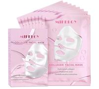 Mifeloy Collagen Face Mask for Women - 8 Pack Skincare Hydrogel Sheet Mask with Deep Hydration & Pore Minimizing, Moisturising Jelly Mask for Elasticity Support, Self Care Gift Set