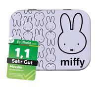 Miffy Children's Plaster Licensed Product - Metal Box - 24 Plasters - Beautiful Design Plaster Storage Box for Children - Suitable for Backpack - Handbag